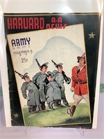Harvard vs Army Nov 8 1941 football program