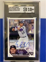 2023 Topps Ezequiel Tovar ROOKIE AUTO SGC 10