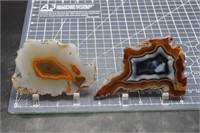 Polished Condor agate slabs, Argentina