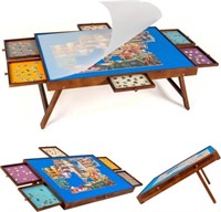 Tektalk Jigsaw Puzzle Table with 6 Drawers