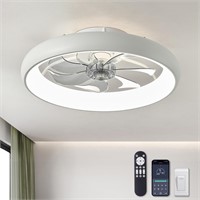 LUDOMIDE Ceiling Fans with Lights and Remote, 20''