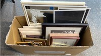 Box of Assorted Framed Pictures *LYR. NO SHIPPING