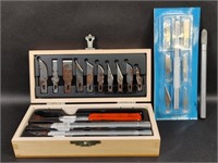 X-Acto Basic Knife Set in Wooden Box, Extra Blades