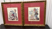 Pair of Framed Floral Pictures (15" x 17") *LYR