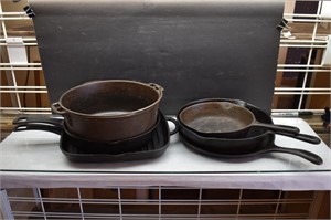 Assortment of Cast Iron Cookware
