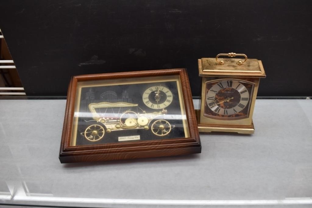 Brass Howard Miller Westminster Chime Clock, more