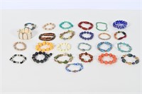 25 Asstd Costume Jewelry Bracelets - Beaded