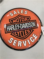 Harley Davidson sales-service sign