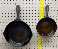 Wagner ware no.6 & no.3 cast iron pans 
Freshly