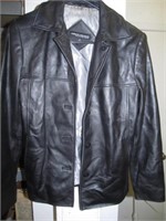 Lady's Lamb Skin Leather Lined Jacket Size Small