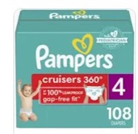 Pampers Cruisers Sz 4 108 Count