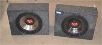 (2) Speaker's w/ Carpeted Speaker Boxes