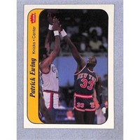 1986 Fleer Basketball Patrick Ewing Rc Sticker