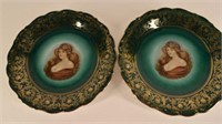 Pair Of Bavaria Portrait Plates