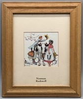 Framed Norman Rockwell 
Print