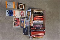 BOX OF NHL HARDCOVER BOOKS