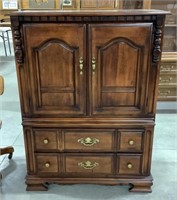 Wood armoire-39 x 18 x 51.75