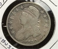 1830 Bust Half Dollar Coin