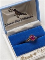 10KT GOLD & RUBY RING