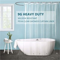 72Wx86L  EurCross Clear Shower Curtain Liner  72x8