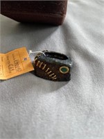 German Kibiski Ring with Emerald