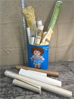 Raggedy Ann Can With Posters - Smokey Bear,