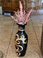 Decorative Vase with Dried Eucalyptus