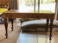 Wood Table Desk 55”x30”x30” photos show wear