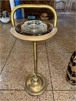 Vintage Brass Standing Ashtray