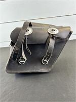 Leather Side Saddle Bag