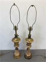 2 Alabaster lamps