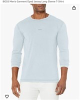 BOSS Men's Garment Dyed Jersey Long Sleeve T-Shirt