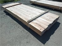 (56)Pcs 10' Cedar Lumber