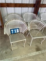 (4) Wrought Iron Chairs
