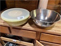 Assorted Stainless & Tupperware Bowls