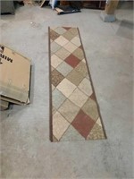 98"x26" runner rug. Needs cleaned.