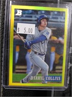 2021 BOWMAN DARRYL COLLINS YELLOW REFRACTOR