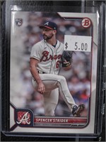 2022 BOWMAN SPENCER STRIDER ROOKIE CARD