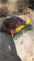 Concrete tortoise, 13” long