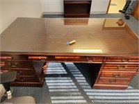 Office Desk - Dry Erase Board & Bookshelf all