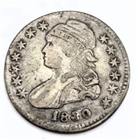 1830 US Silver Half Dollar