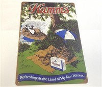 Hamm's Beer Metal Sign