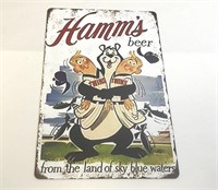 Hamm's Beer Minnesota Twins Metal Sign