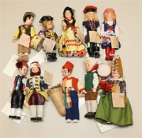 (10) Carlson Dolls with Tags 7 Inch