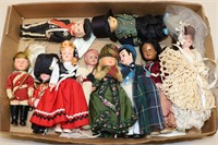 (10) Small Celluloid & Hard Plastic Dolls