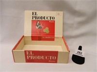 El Producto Cardboard Cigar Box; 15 cent price;