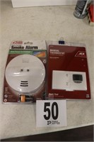 Smoke Alarm & Manual Thermostat