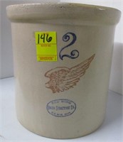 2 GALLON RED WING CROCK