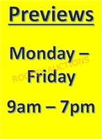 Preview Times Monday-friday