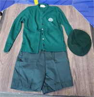 Girl Scout Sweater Shorts & Hat